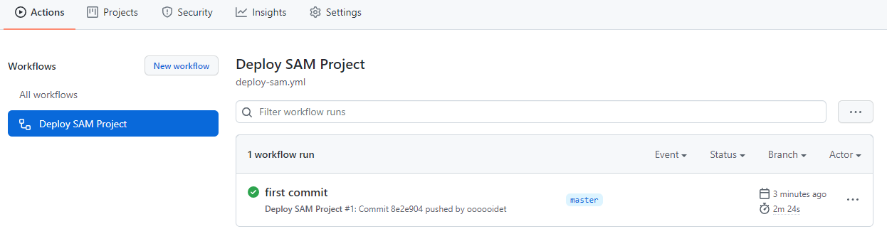 GitHub Actions から SAM テンプレートをデプロイする | でっとブログ